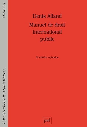 Manuel de droit international public 9e édition