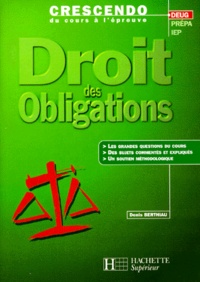 Denis Berthiau - Droit des obligations.