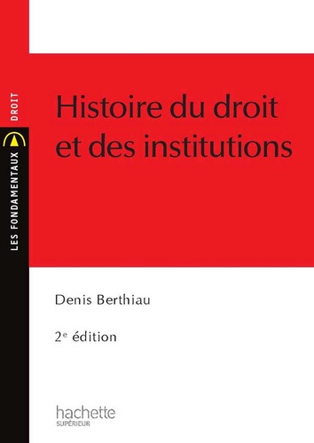 Histoire du droit et des institutions - Ebook epub 2e édition