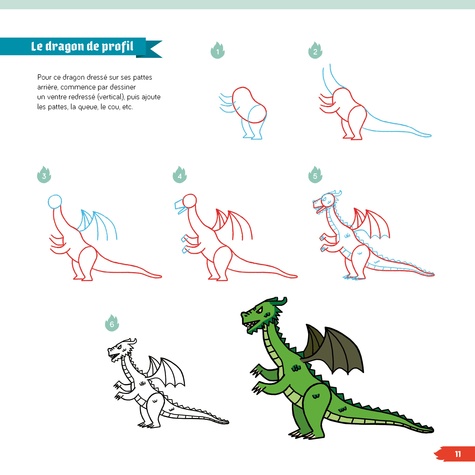 Je dessine des dragons. Plus de 60 dessins étape par étape