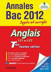 Anglais LV1 LV2 Tle toutes séries