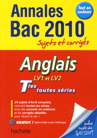 Anglais Tles toutes séries LV1 et LV2
