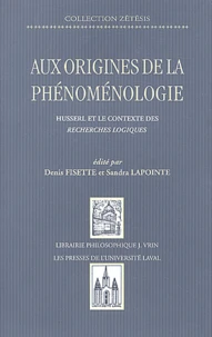 Aux origines de la phénoménologie