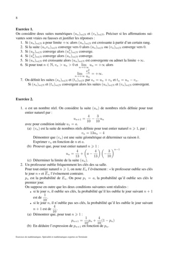 Livre d'exercices mathématiques spécialité et maths expertes Terminale