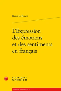 L'expression des émotions et des sentiments en Français