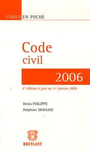 Denis Philippe et Delphine Dehasse - Code civil.