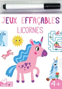 Jeux effaçables Licornes