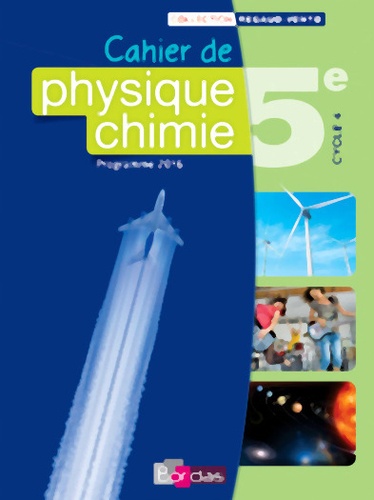 Denis Regaud et Gérard Vidal - Cahier de Physique-chimie 5e Cycle 4.