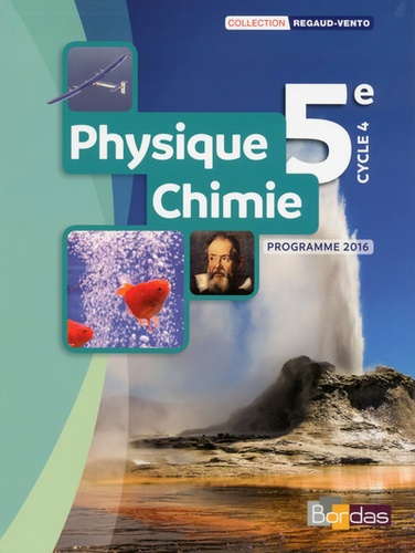 Physique-Chimie 5e. Programme 2016