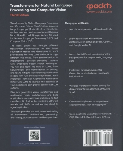 Transformers for Natural Language Processing and... de Denis Rothman ...