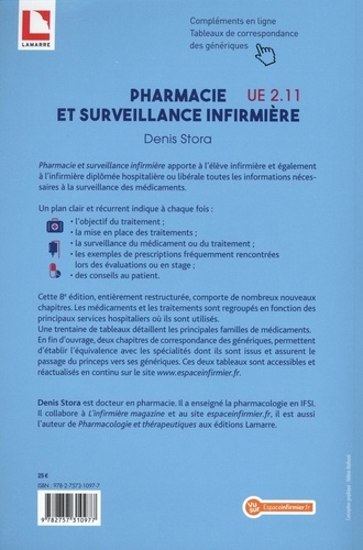 Pharmacie et surveillance infirmière. UE 2.11 8e édition
