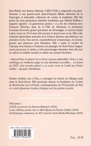 Visages du Sud-Ouest dans l'oeuvre de Jean Balde. Romancière bordelaise (1885-1938)