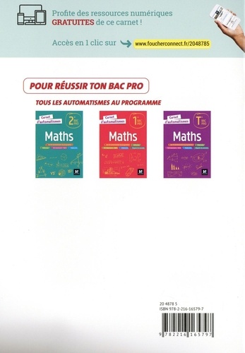Maths Tle Bac pro  Edition 2022
