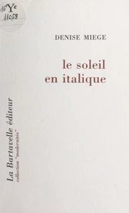 Le soleil en italique