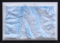  Dénivelés - Carte en relief Domaine Galibier-Thalibor - Plan des pistes.