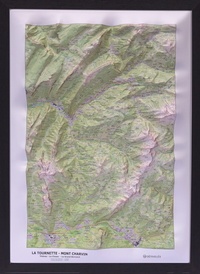  Dénivelés - Carte en relief La Tournette - Mont Charvin - Thônes, La Clusaz, Le Grand Bornand.