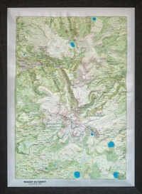  Dénivelés - Carte en relief Massif du Sancy - Eté.