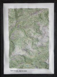 Dénivelés - Carte en relief Mont Bisanne, Mont de Vores - Eté.