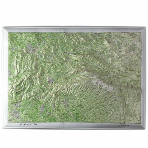 Carte en relief Mont Ventoux