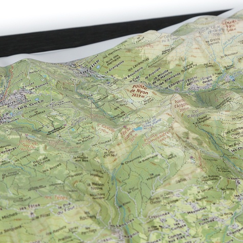 Carte en relief Vallée du Giffre