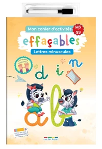 Mon cahier d'activités effaçables MS-GS Lettres minuscules
