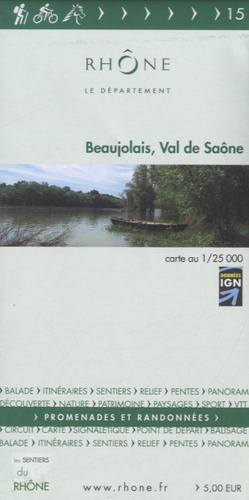  Département du Rhône - Beaujolais, Val de Saône - 1/25 000.