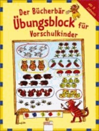 Der Bücherbär-Übungsblock für Vorschulkinder.