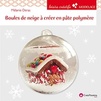 Boules de neige à créer en pâte polymère