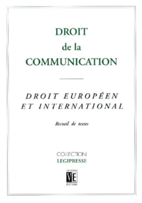 Droit de la communication.