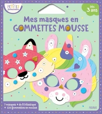 Mes masques en gommettes mousse