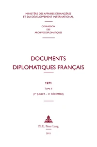 Documents diplomatiques français