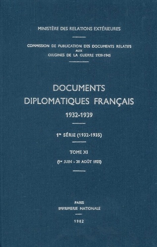 Des affaires étrangères Ministère - Documents diplomatiques français - 1935 – Tome III (1er juin – 20 août).
