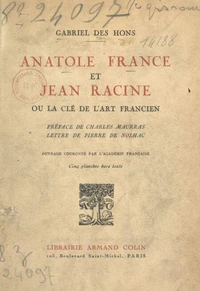 Anatole France et Jean Racine