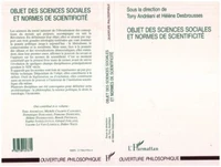 Objet des sciences sociales et normes de scientificité