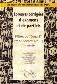 Épreuves corrigées d'examens et de partiels