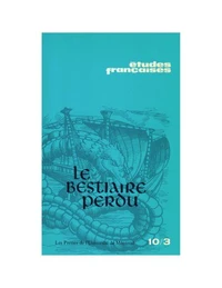 Études françaises. Volume 10, numéro 3, août 1974