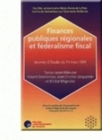Finances publiques regionales et federalisme fiscal