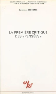 La première critique des Pensées