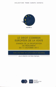 Le droit commun européen de la vente