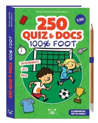 250 quiz et docs 100% foot - crayon offert