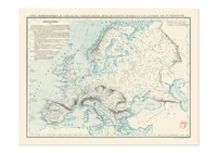 Carte hydrographique de l'Europe