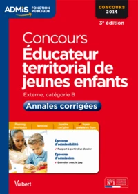 Concours éducateur territorial de jeunes enfants externe, catégorie B 2014