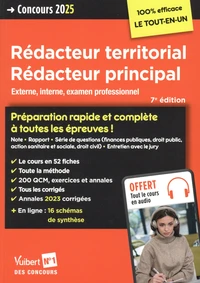 Concours rédacteur territorial, rédacteur principal catégorie B