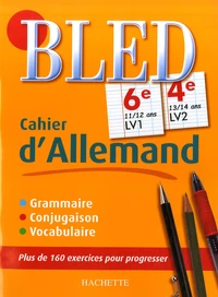 Cahier d'allemand 6e LV1, 4e LV2