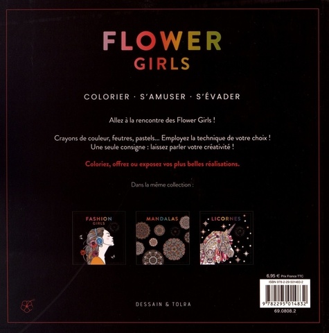 Black Coloriage Flower girls
