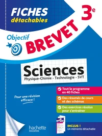 Fiches détachables Sciences 3e