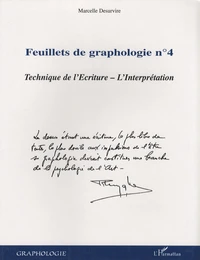 Feuillets de graphologie