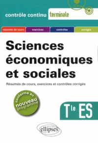 Sciences économiques et sociales Tle ES