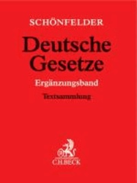 Deutsche Gesetze Ergänzungsband (mit Fortsetzungsnotierung). Inkl. 41. Ergänzungslieferung - Sammlung des Zivil-, Straf- und Verfahrensrechts.