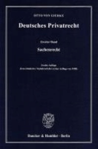 Deutsches Privatrecht 2 - Sachenrecht.